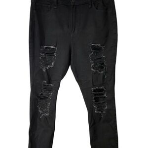 Hollister Black Curvy High-Rise Super Skinny‎ Jeans